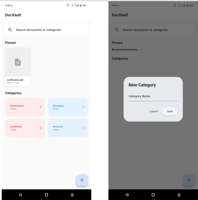 mobile app form interface built with Flutter for user input and interaction